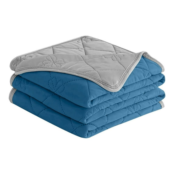 Full Size Cooling Cotton Blanket (100x150cm), Breathable Summer Quilt for Hot Sleepers, Lightweight Throw with Moisture-Wicking Tech, Minimalist, Cozeii