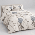 Thread Full Image Full Size Cream Duvet Cover Set 600 Thread Count Reversible Botanical ...