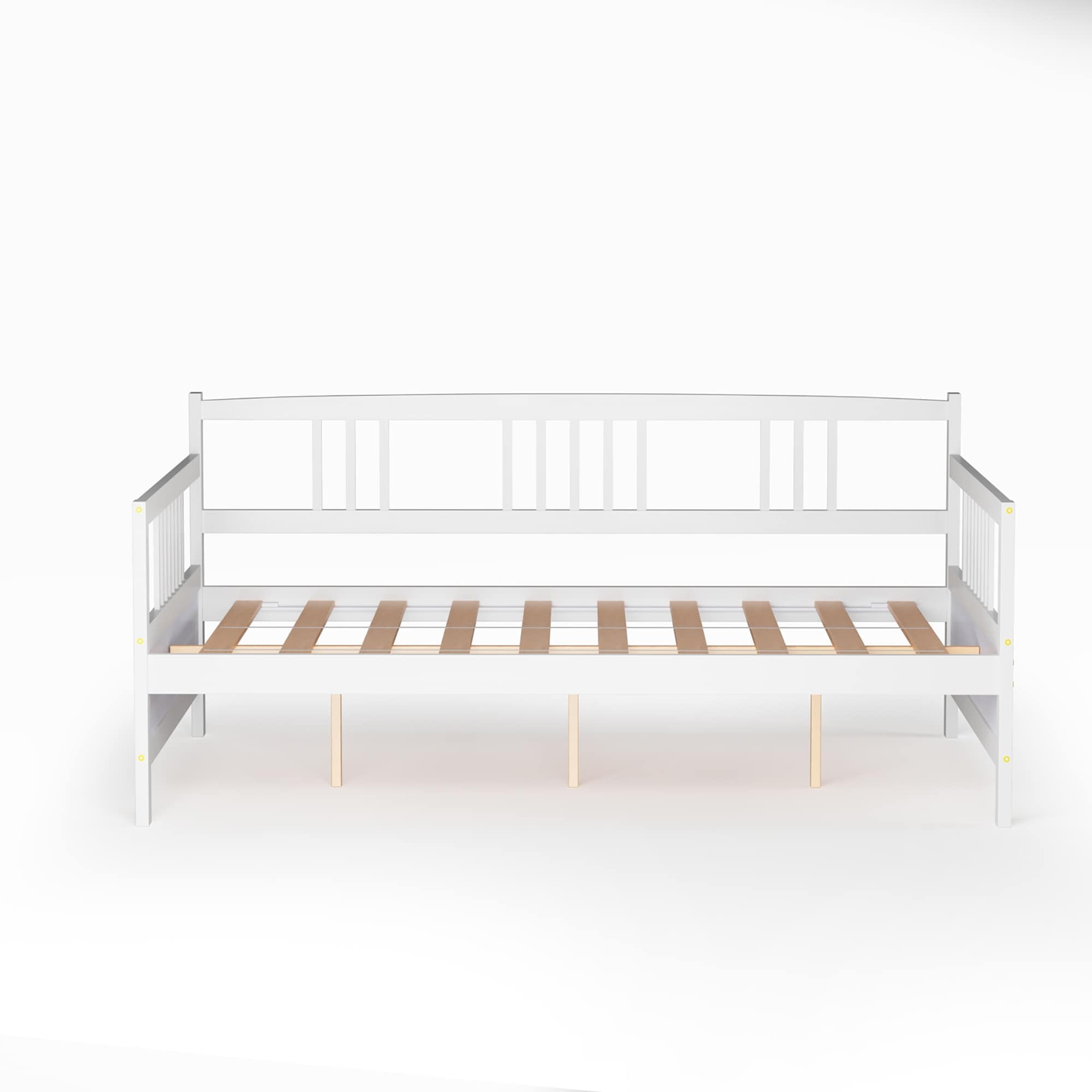 Full size daybed frame solid wood sofa bed white cherry white walmart