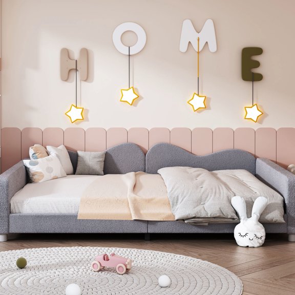 Full Size Daybed | Relaxing Rest with Elegant Design | Sherpa Fabric and Humidity-Resistant Frame | Avoids Box-Spring Complications