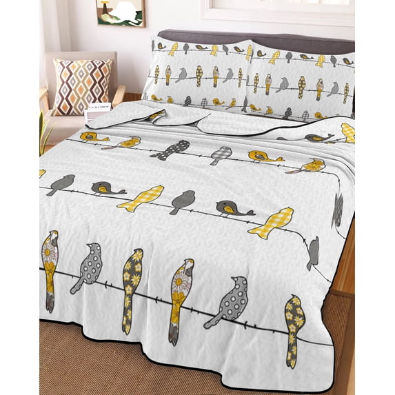 Full Size Down Alternative Comforter, Lightweight Comforter Quilt Bedding Set with Pillow Shams All Seasons Bed Comforter Duvet Insert 78"x90"