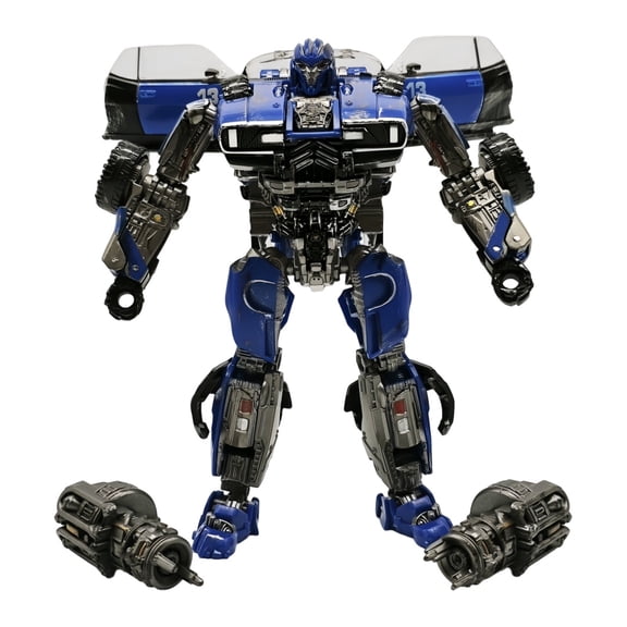 Full Size Dropkick Action Figure Transforming Robot Car Model Detailed Weathered Paint Hobby Collectible with Weapon Accessories
