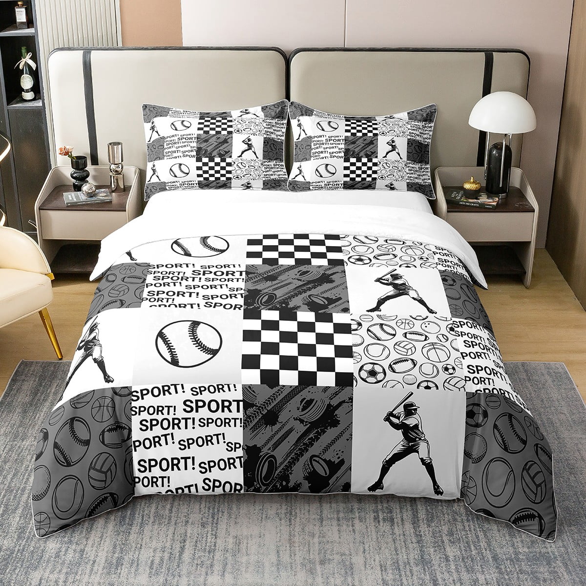 Mama Baseball Love WN0304008CL Duvet Cover Set main image 0