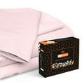 thumbnail image 1 of Full Size Egyptian Cotton Bed Sheets 800 TC Sheet Set Pink Solid Cotton 21" Deep, 1 of 5