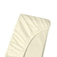 thumbnail image 1 of Full Size Extra Deep Pockets Fitted Sheet Only - 1000-Thread Count 100% Pure Organic Cotton, 21 inches Deep Pockets Fitted Sheet, Soft, Sateen Weave - Ivory Color, 1 of 7