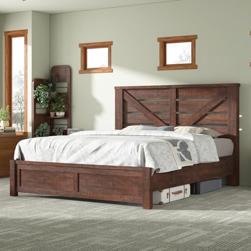A closer look at Simple Reclaimed Wood Headboard Frame