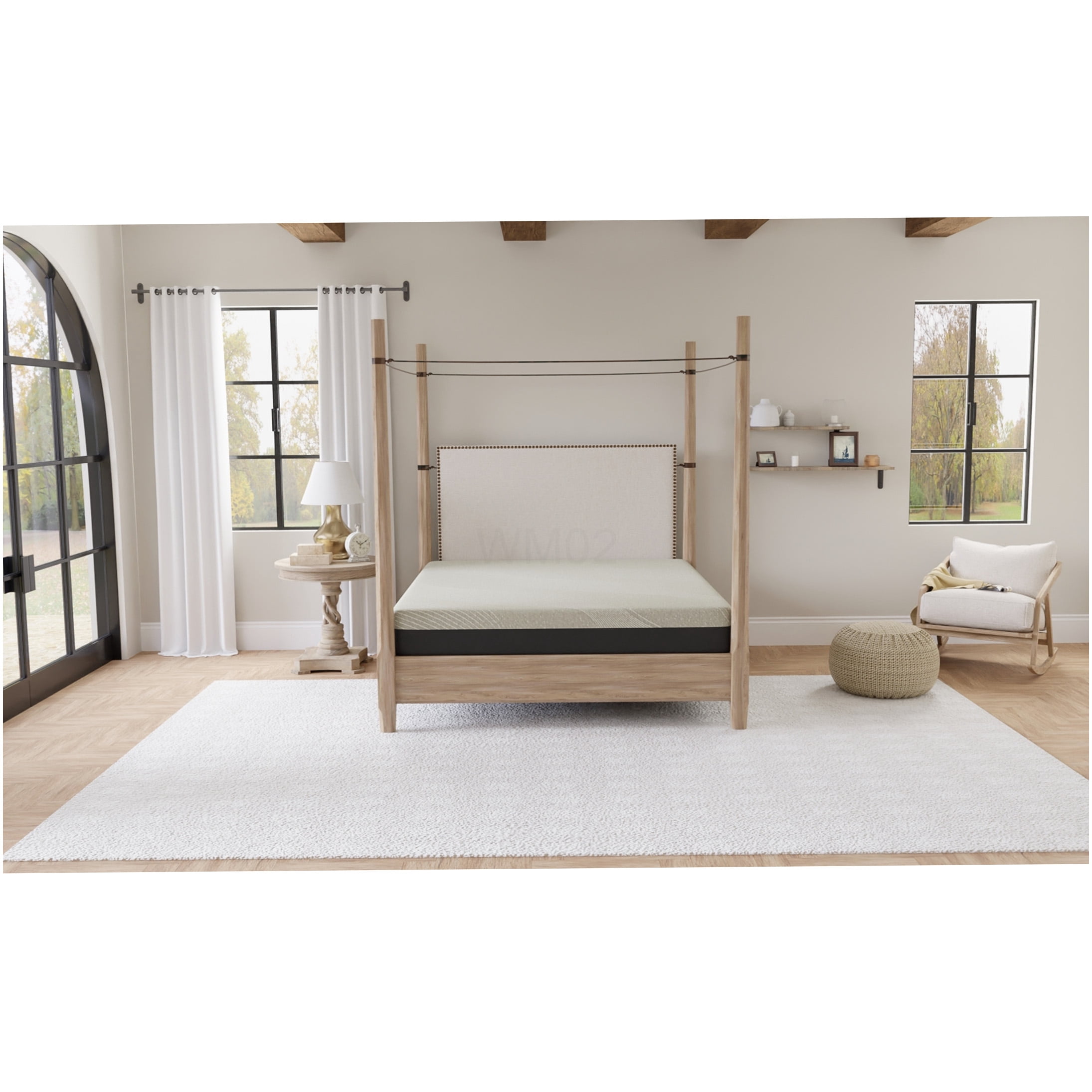 Full Size Firm Gel Memory Foam Mattress, 8 Inch Tight Top Bed Mattress for Cool Sleep & Pressure Relief