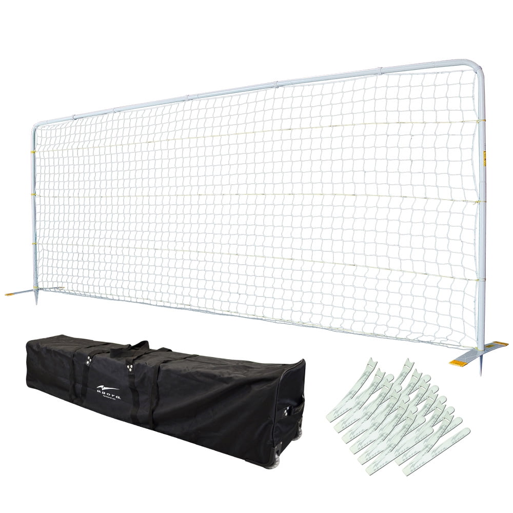 Full Size Flat Practice Soccer Goal 8'x24' Portable Design