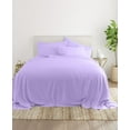 thumbnail image 1 of Full Size Flat Sheet Only - 700-Thread-Count Pure Egyptian Cotton Single Oversized Flat Sheet, 700TC Soft Breathabel Sateen Weave - Lilac Color, 1 of 6