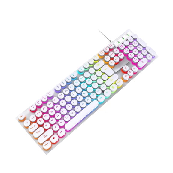 Full Size Floating Key RGBs Illuminated Computer Keyboards Offering Mechanical Tactiles Response and Stable USB Connection