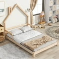 thumbnail image 2 of MERITLINE Montessori Floor Bed For Kids, Queen Size Wood 2 of 14