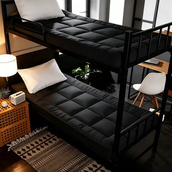 Full Size Foldable Mattress Topper, Suitable For Bed Frames, Bedroom, Guest Room