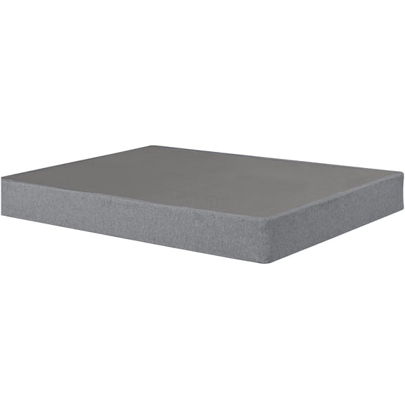 Full Size Folding Bed Foundation, 9 Inch Sturdy Steel Mattress Base with Washable Cover, Space Saver for Modern Bedroom