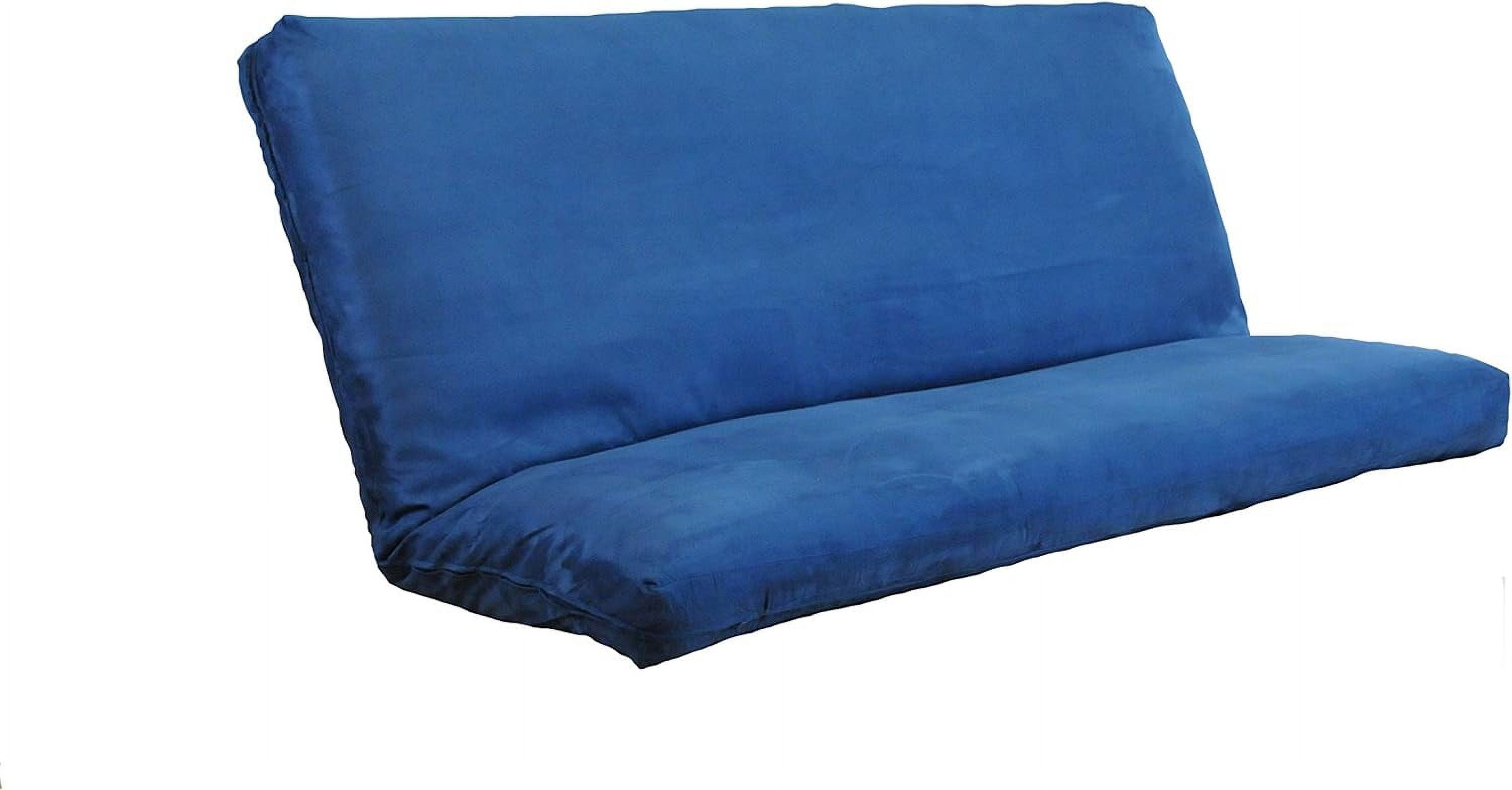 Full Size Futon Cover Solid Microfiber Suede Premium Collection Fits 6