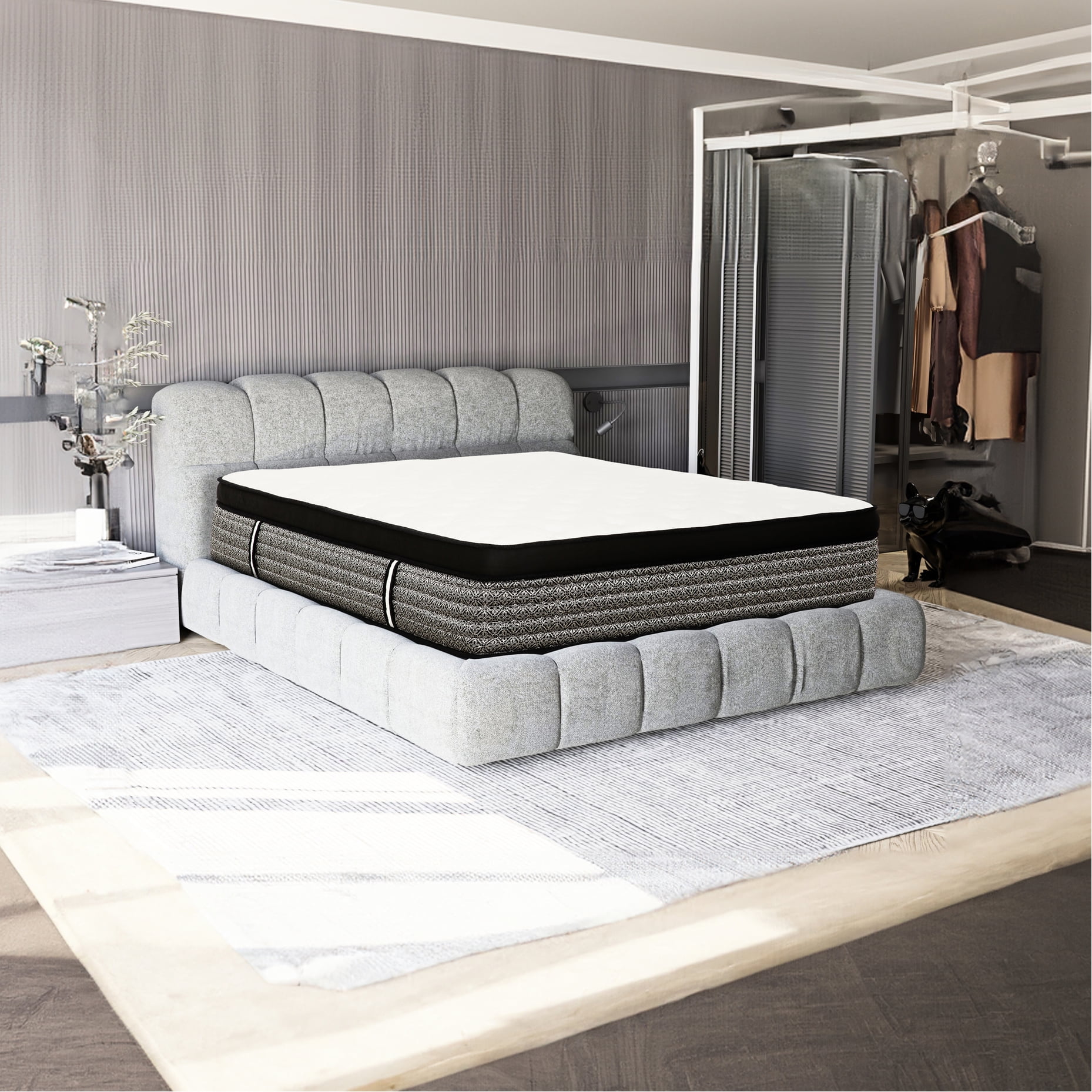 Full Size Gel Foam Mattress - Disperses Heat And Provides Optimal ...
