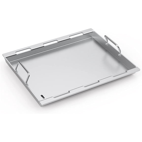 Full Size Griddle Insert for Weber Spirit 200 Series Gas Grill, Stainless Steel Flat Top Griddle for Weber Spirit I & II S-210 E-210 E-215 E-220