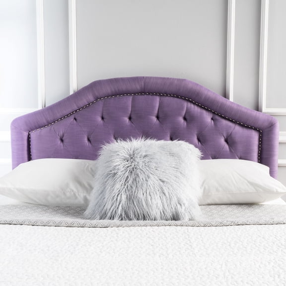 Full Size Headboard with Nailhead Trim and Contemporary Design / Upgrade Bedroom Aesthetics