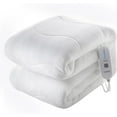 Full Size Heated Mattress Pad, Quilted Electric Cover with 5 Heat