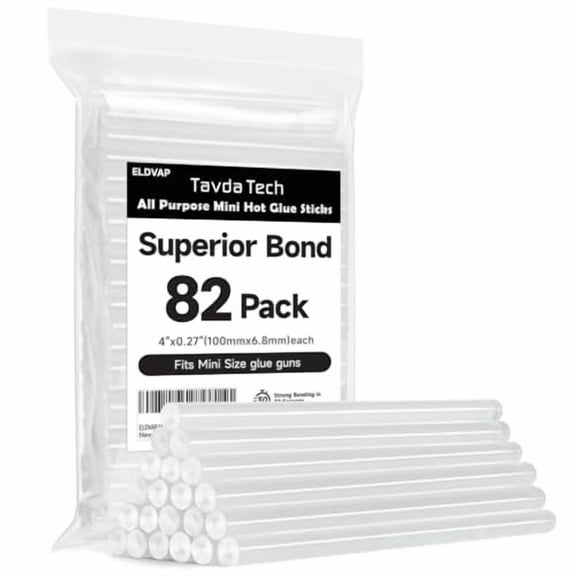 Full Size Hot Glue Sticks, 8" And 0.43'' Diameter Hot Glue Sticks for Most Glue Guns, 82pcs Large Glue Sticks for Glue Gun to DIY Art Craft Gluing Sealing Repairing