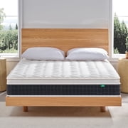 Full Size Hybrid Mattress, Z-HOM Classic 10 inch Foam Euro Top Mattress, 5-Zone Pocket Spring Support for Back Pain, Medium Firm