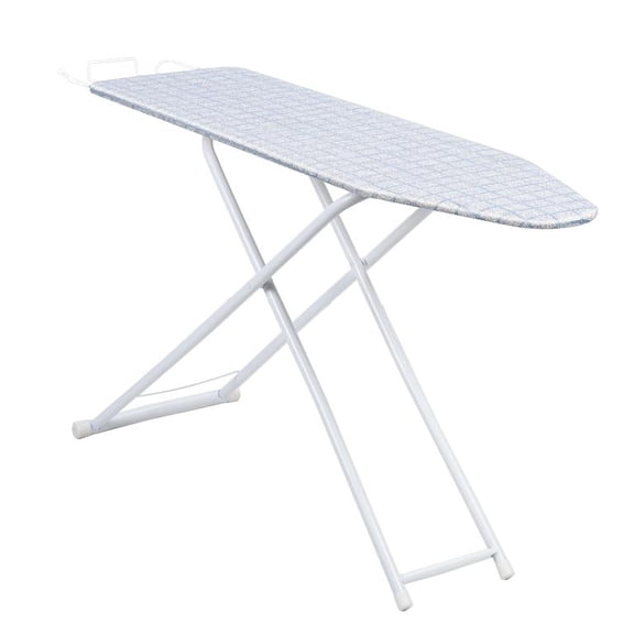 Full Size Ironing Board with Reinforced Metal Legs, Space Saving Folding Design, Damped Hinges for Wall Storage, Multifunctional Table