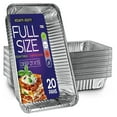 Full Size Large Aluminum Pans, Disposable 21x13 Deep [20Pack] Steam