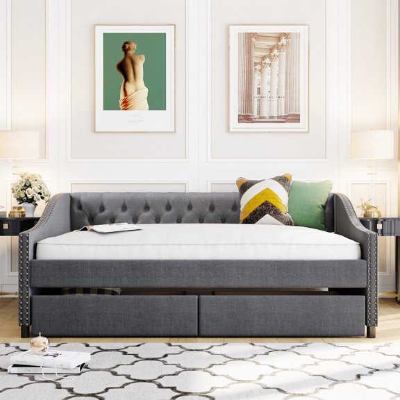 Full - Size Linen Daybed - Fit All Home Decoration Styles and Provide Storage