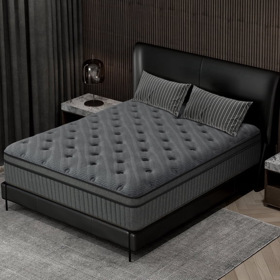 Full Size Mattress 12" Hybrid Mattress in a Box Gel Memory Foam and Pocket Springs with Motion Isolation, Medium FirmBreathableFiberglass Free