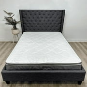 Full Size Mattress - 6 Inch Comfort Foam & Spring Hybrid Mattress - Euro Top - Medium Firm - Oliver & Smith