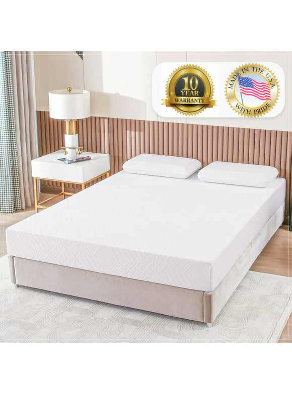 Full Size Mattress, 6" Memory Foam Mattress with Graphene Fabric Cover, Bed in a Box