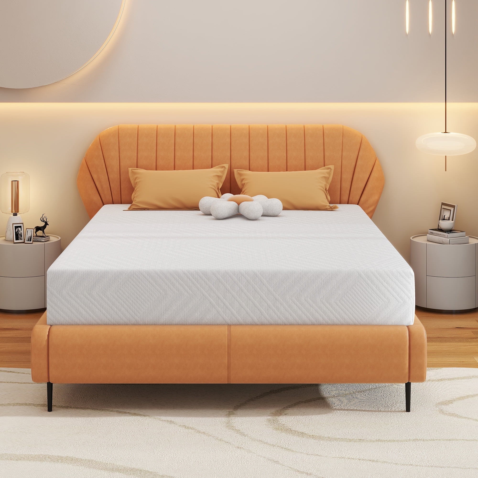 Twin Size Mattress 6 Memory Foam Mattress with Graphene Fabric Cover Bed in a Box