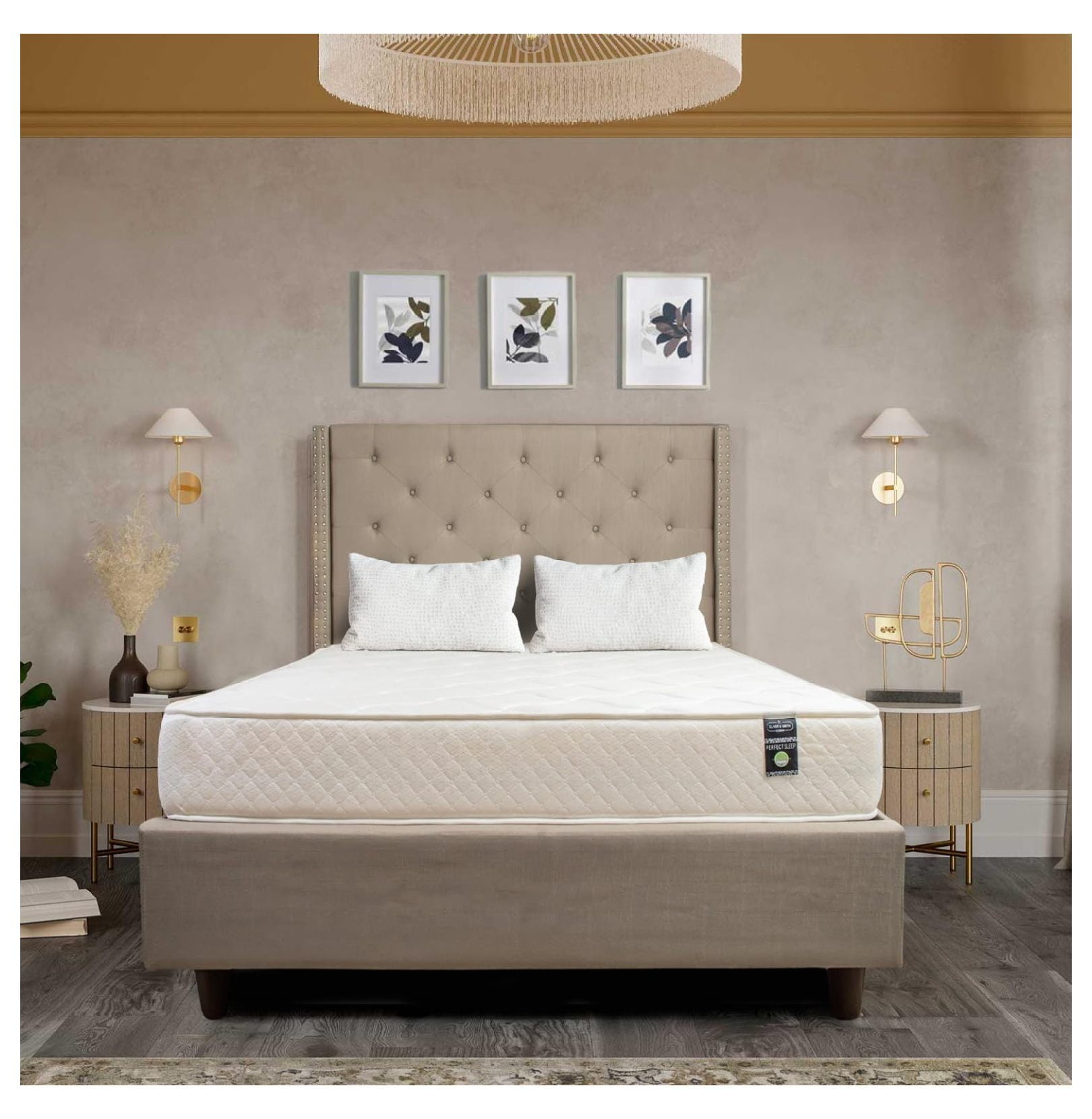 Full Size Mattress 8 Inch Full Size Foam Mattress High Density Reflex Support Layer & Visco-Elastic Comfort Foam & Premium Polyester Cover Eco-Friendly Breathable Firm Full Mattress