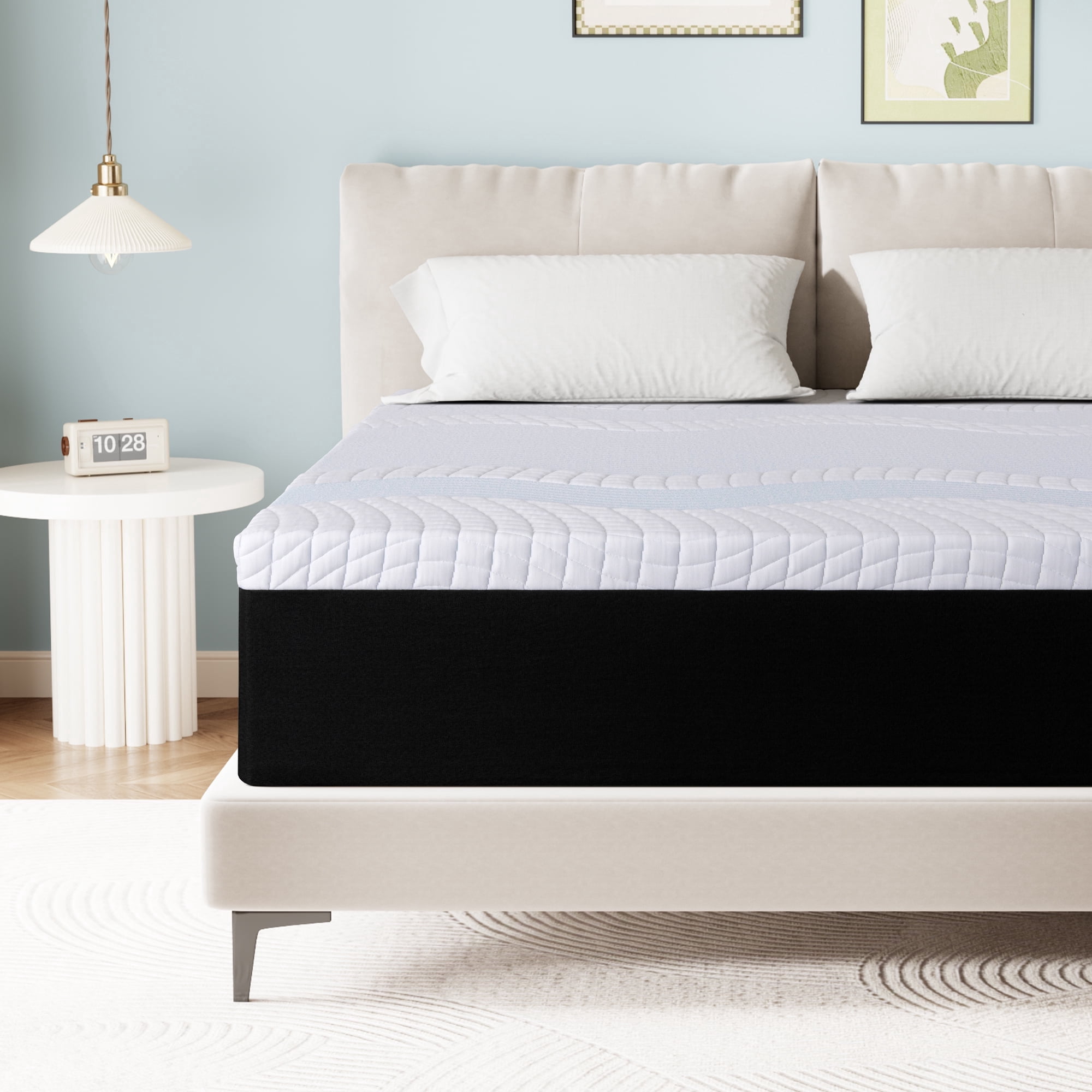 Full Size Mattress, 8" Medium Gel Memory Foam Mattress in a Box, Pressure Relieving for Adult