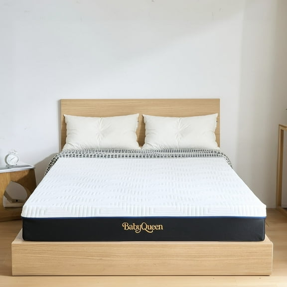 Babyqueen Full Size Mattress 8" Medium Firm Gel Memory Foam Mattress Full for Pressure Relief, Bed in a Box, Breathable Cooling Layers, Certified Safe Materials