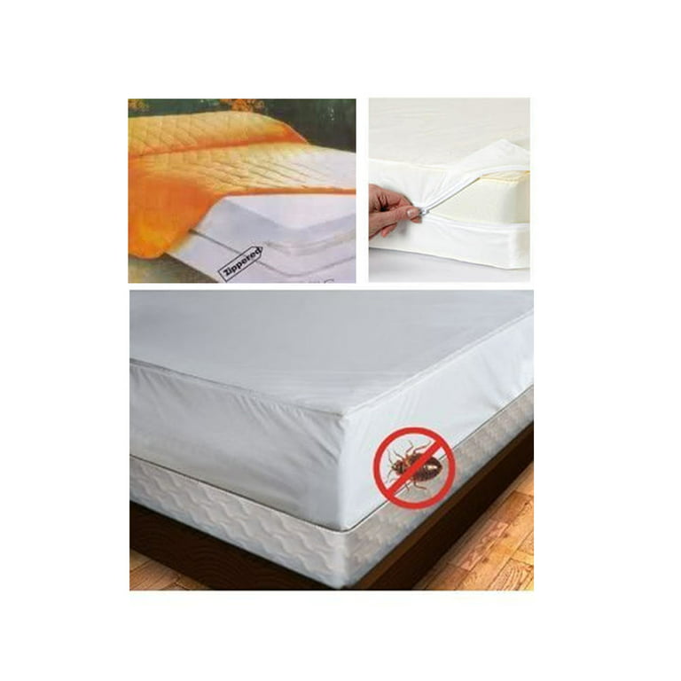 Blue Bedding Set, Waterproof Fitted Sheet Mattress Protector, Dust