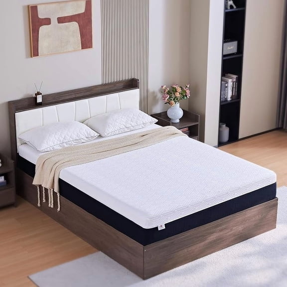 Full Size Mattress, Gel Memory Foam Mattresses, Medium Firm for Cool Sleeping, Sweet Sleep Pressure Relief, Easily Replaceable