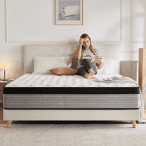 Full Size Mattress, Telino 12'' Soft Hybrid Innerspring and Memory Foam Mattress in a Box for Adult