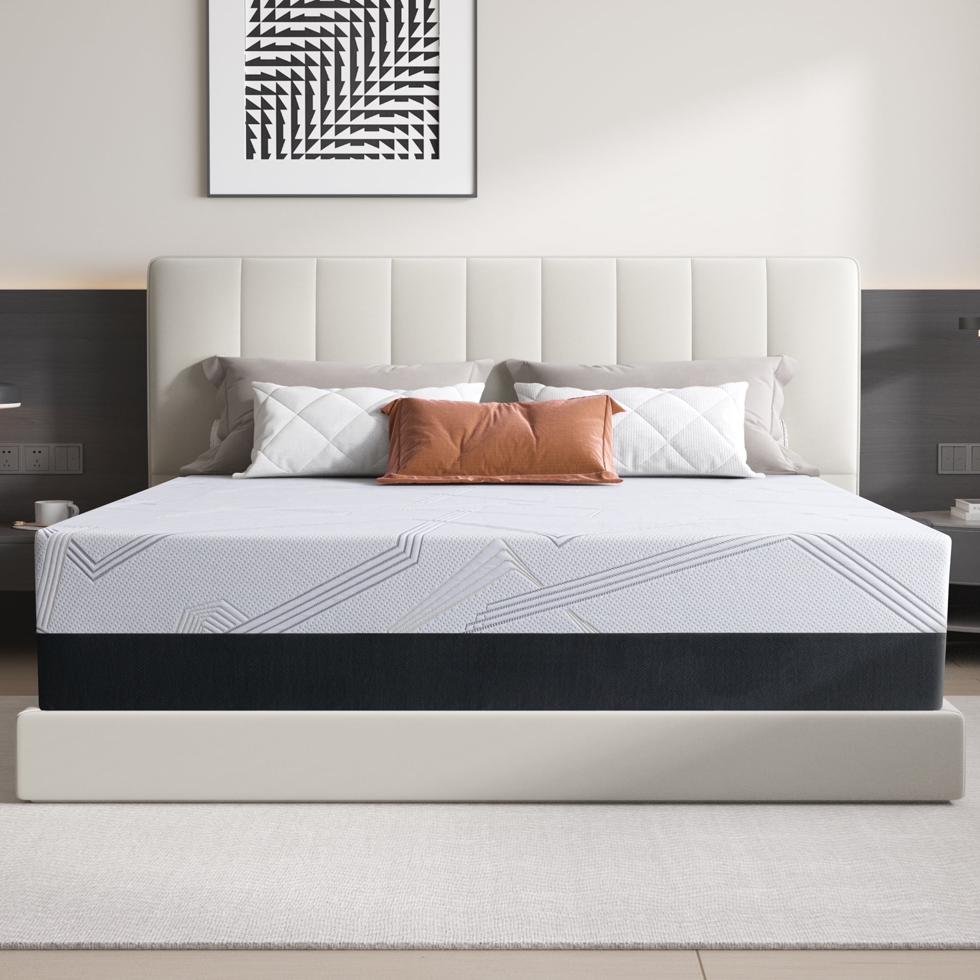 Full Size Mattress, ZETDIY 10" Medium Gel Memory Foam Mattress in a Box，Full Mattress