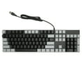 Full Size Mechanical Keyboard 104 Keys USB Wired Gaming Keyboard with Numeric Keypad Red Switch