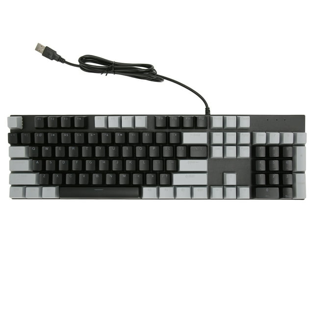 Full Size Mechanical Keyboard 104 Keys Usb Wired Gaming Keyboard With 