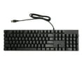 Full Size Mechanical Keyboard 104 Keys USB Wired Gaming Keyboard with Numeric Keypad Red Switch