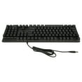 Full Size Mechanical Keyboard 104 Keys USB Wired Gaming Keyboard with Numeric Keypad Red Switch
