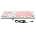Full Size Mechanical Keyboard 104 Keys USB Wired Gaming Keyboard with Numeric Keypad Red Switch