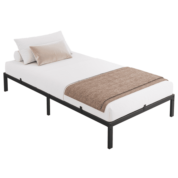 Full Size Metal Platform Bed Frame - 10 Inch Heavy Duty, Noise-Free Foundation - Under Bed Storage - Easy Assembly - No Box Vernal Needed - Low Profile Mattress Support