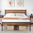 thumbnail image 1 of Full Size Metal Platform Bed Frame with Storage, Sturdy Bed Frame with Headboard and Footboard, Enough Space for Storage, No Box Spring Needed, Easy Assembly, 1 of 7