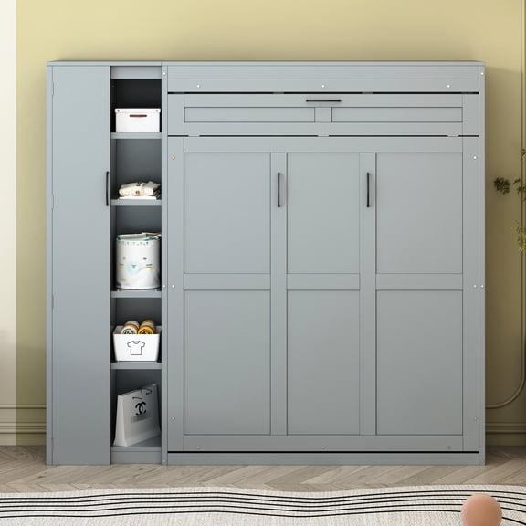 Full-Size Murphy Bed with Dual Piston Mechanism | Saves Space in Gyms, Easy to Lift and Lower