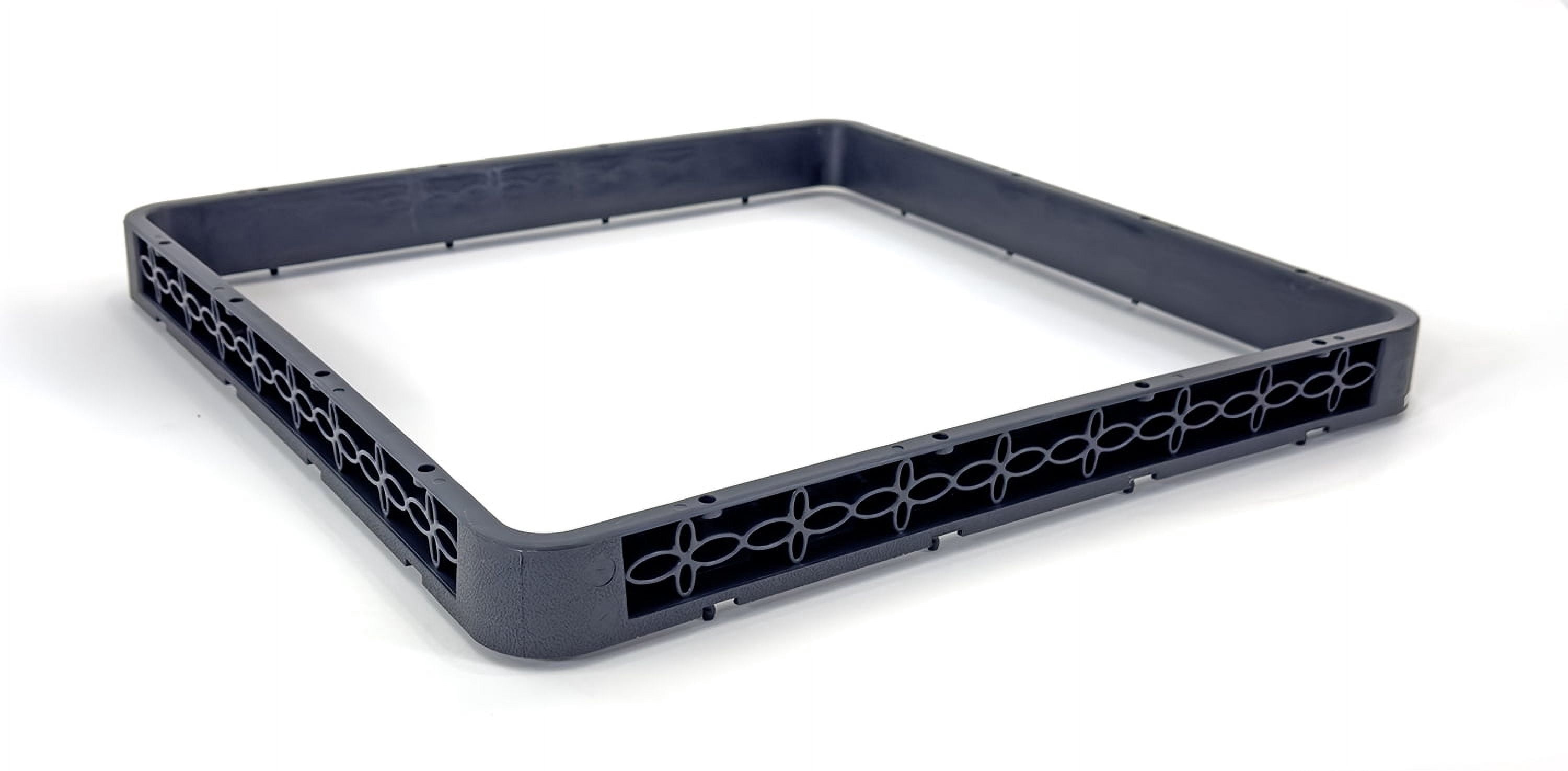 Full-Size Open Glass Rack Extender | Full-Size Combination | Polypropylene | Gray. (2 Pack)