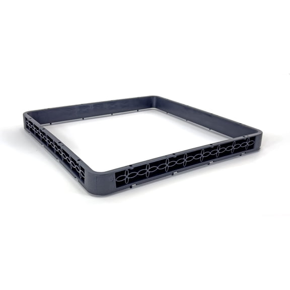 Full-Size Open Glass Rack Extender | Full-Size Combination | Polypropylene | Gray. (2 Pack)
