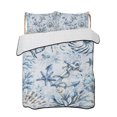 thumbnail image 1 of Full Size Quilt Bedding Set, Blue Starfish Coastal Reversible Summer Quilt 3 Pieces, Summer Beach Coral Conch Shell Lightweight Bedspreads Coverlets with 2 Pillow Shams for All Seasons, 1 of 5