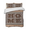 thumbnail image 1 of Full Size Quilt Bedding Set, Farmhouse Reversible Summer Quilt 3 Pieces, Vintage Country Texas Star Plaid Wooden Grain Lightweight Bedspreads Coverlets with 2 Pillow Shams for All Seasons, 1 of 5